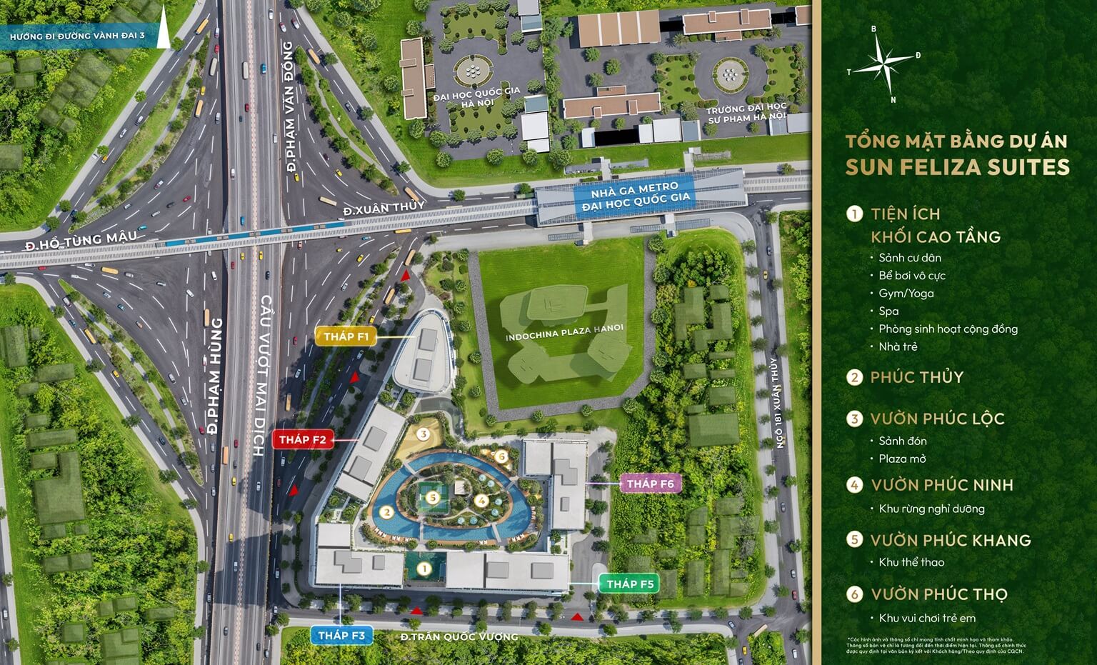 Sun Feliza Suites: Căn hộ hạng sang chuẩn 6 sao trung tâm Cầu Giấy