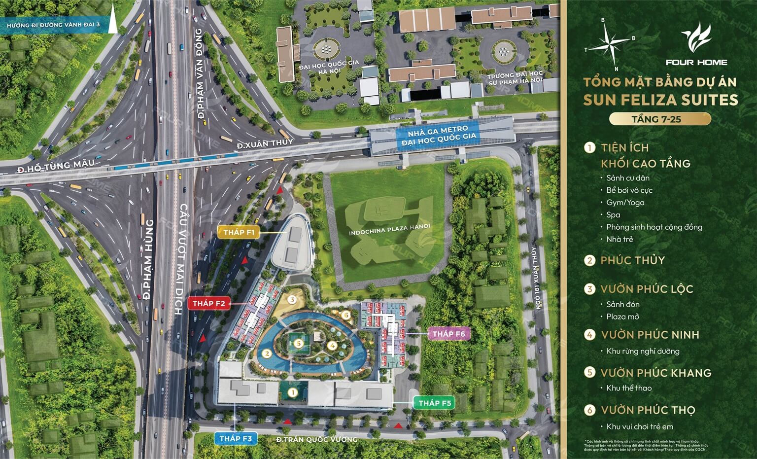 Sun Feliza Suites: Căn hộ hạng sang chuẩn 6 sao trung tâm Cầu Giấy